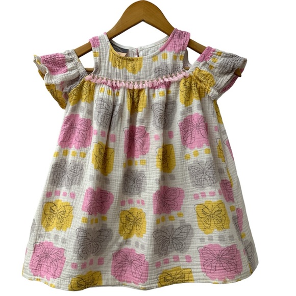 🌺 Pastourelle Pippa & Julie Girls 5 (and another size 3T) Butterfly Print Size 5 - Picture 1 of 4